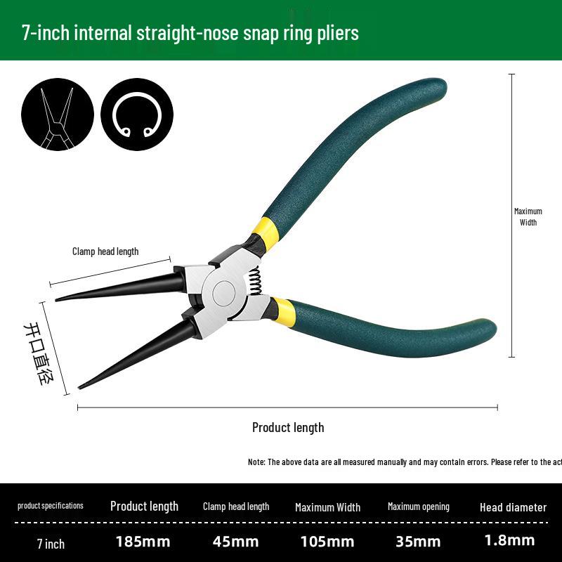 Small Pointed Nose Snap Ring Pliers for Internal/External Circlip, Spring, Expansion, and Retaining Rings