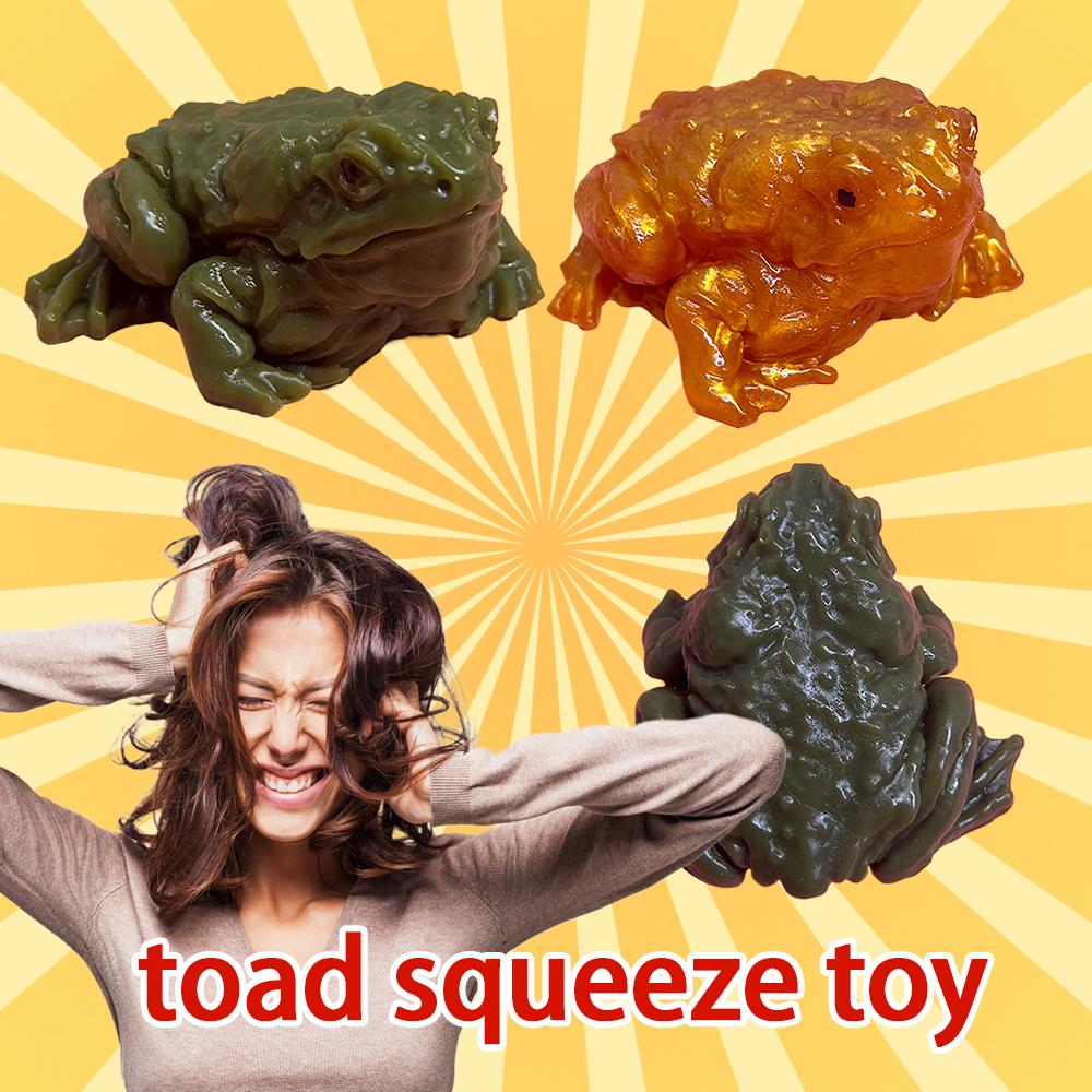 1pc Funny Frog Toy Stress Relief Prank Friends Props