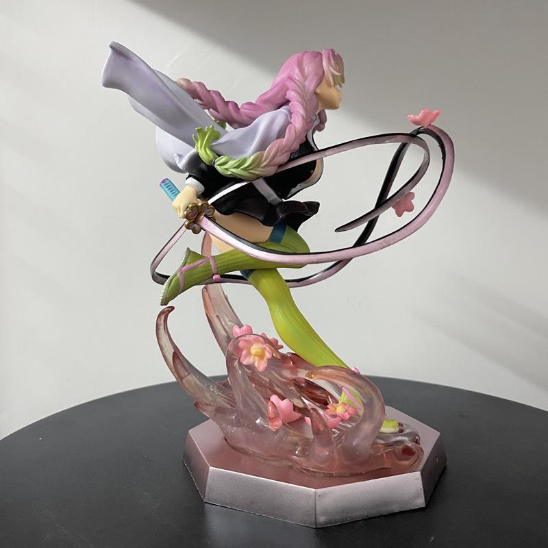 Demon Slayer Kimetsu No Yaiba Mitsuri Kanroji GK PVC Action Figure Anime Figure Model Toys Statue Collection Model Doll Gift
