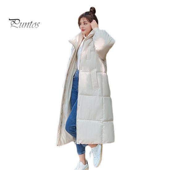 

Зимняя женская хлопковая куртка с капюшоном, защитой шеи, длинными рукавами, карманами, застежкой-молнией, стеганое пальто средней длины, однотонная ветрозащитная верхняя одежда M бежевый