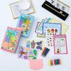 Kit Arte Scratch Arcobaleno Set Carta Raschiabile Magica Arcobaleno per Bambini Cartoline Creative Fai-da-te Biglietti d'Auguri Personalizzati Giocattolo per la Motricità Fine