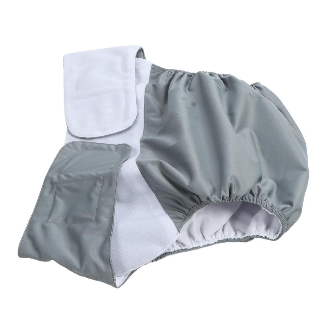 Adult Cloth Diaper Nappy Reusable Washable Breathable Waterproof for Teen The Disabled Gray