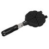 5.9in Waffle Maker Pan Aluminum Alloy Plastic Easy To Clean Mini Waffle Maker for Waffles Sandwich