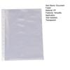 100 Pcs A4 Clear Document Folder Transparent Waterproof Case Document Paper Organizer 11-Hole File Folder for A4 Size Paper School Office Supplies
