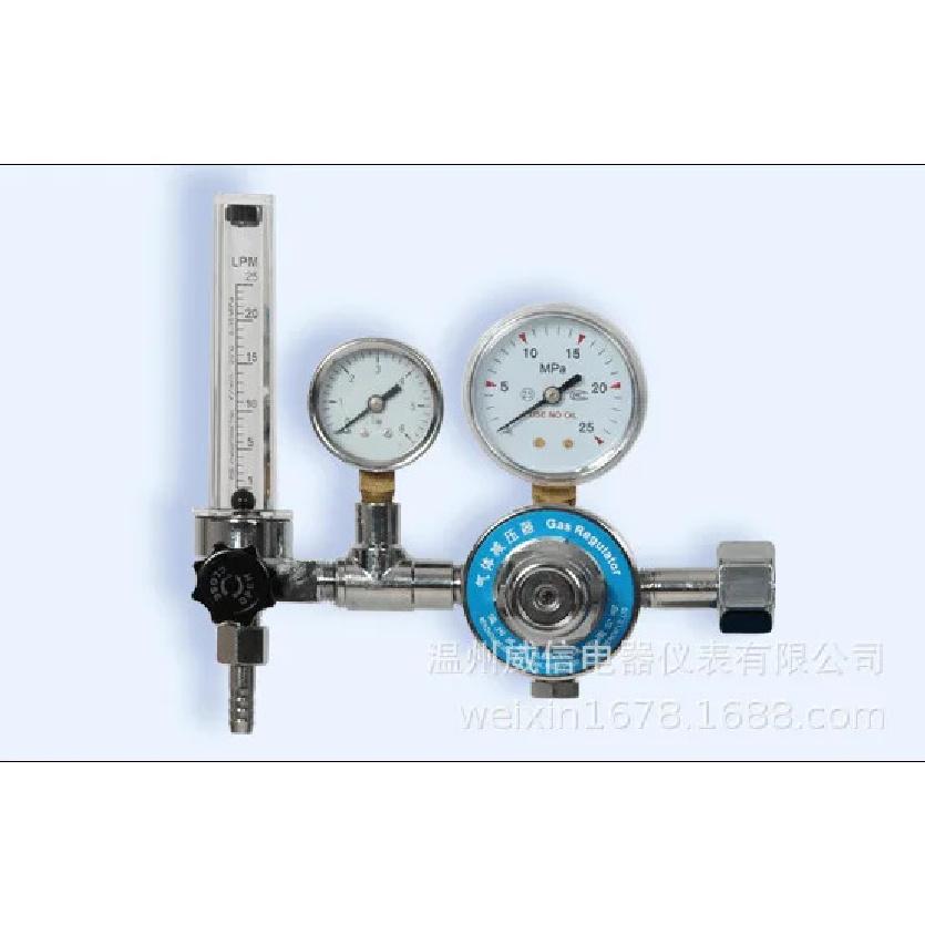 G5/8 Inlet Argon Regulator Energy Saving Gas Pressure Reducer Adjustable Pressure Gauge