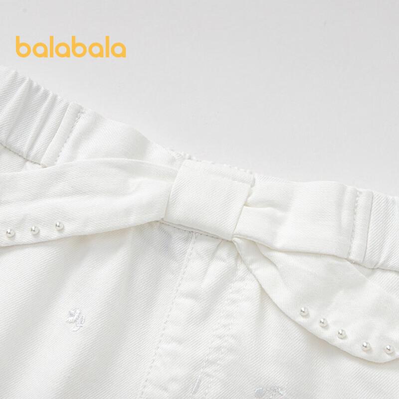 Balabala Girls' Summer Cooling Antibacterial Denim Shorts