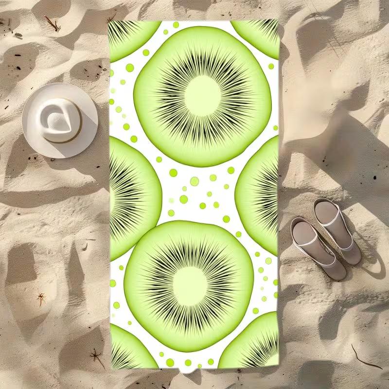 Bananas Graphic Beach Towel Fun Tropical Banana Print Quick Dry Sandproof Absorbent Towel for Summer Beach Travel Vacation