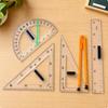 Zestaw 5 Sztuk Geometrycznych Przyrządów Klasowych Precyzyjne Przyrządy Matematyczne Przenośny