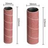 Fünf Schleifpapierhülsen für Hubschleifer, je eine Körnung 80/150/240 und 13/19/26/38/51mm für Metall-Holz-Politur.