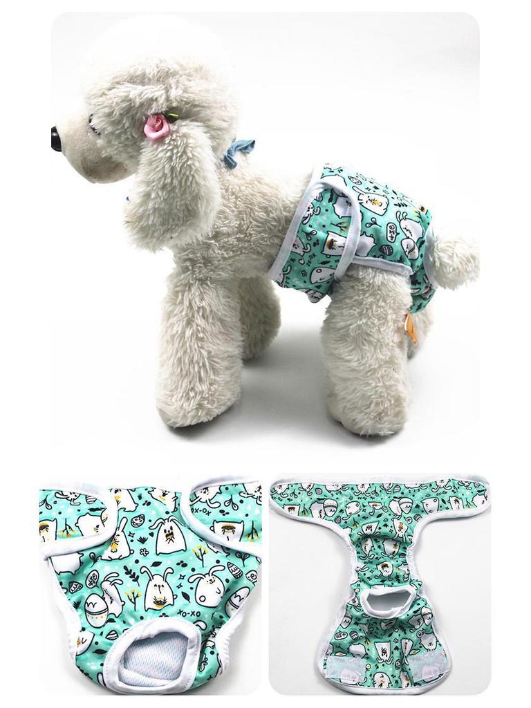 Pet Printed Anti-Harassment Menstrual Diapers for Female Dogs