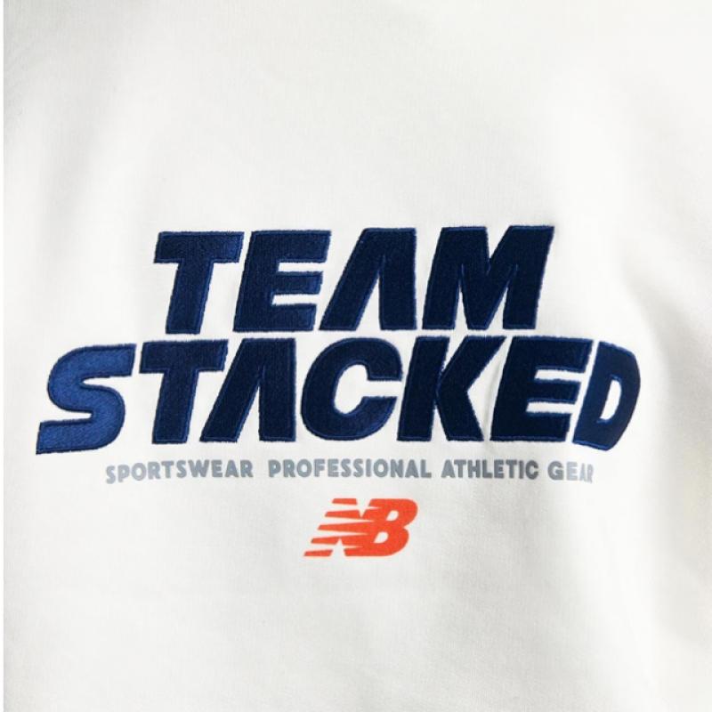 New Balance Half Club New Balance New Balance Common Team Stacked Brushed Half Zip Up