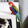 Artificial Parrot Figurines Photo Props Feather Parrot Macaw for Pathway Ornaments