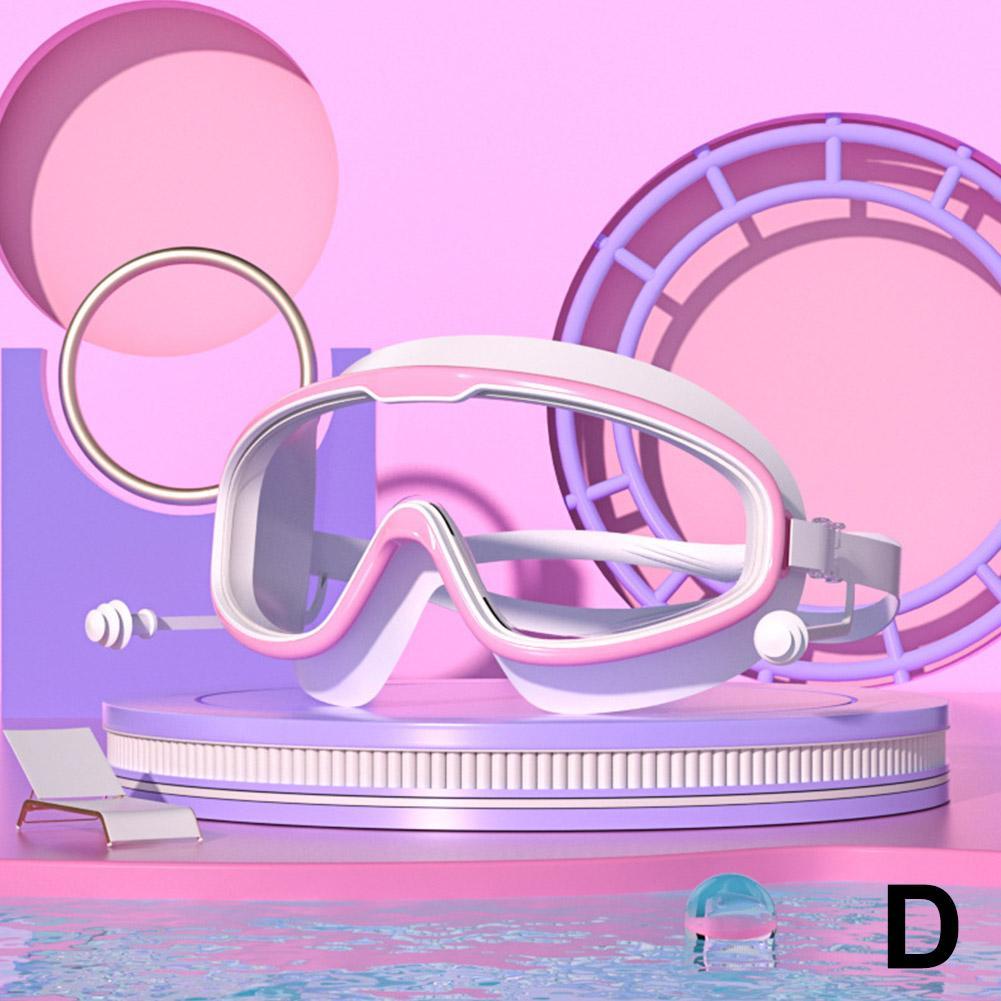 Swimming Goggles Big Frame Swimming Goggles Big Frame HD Wide View Anti-Fog UV Protection Swimming Goggles for Adults No Leaking