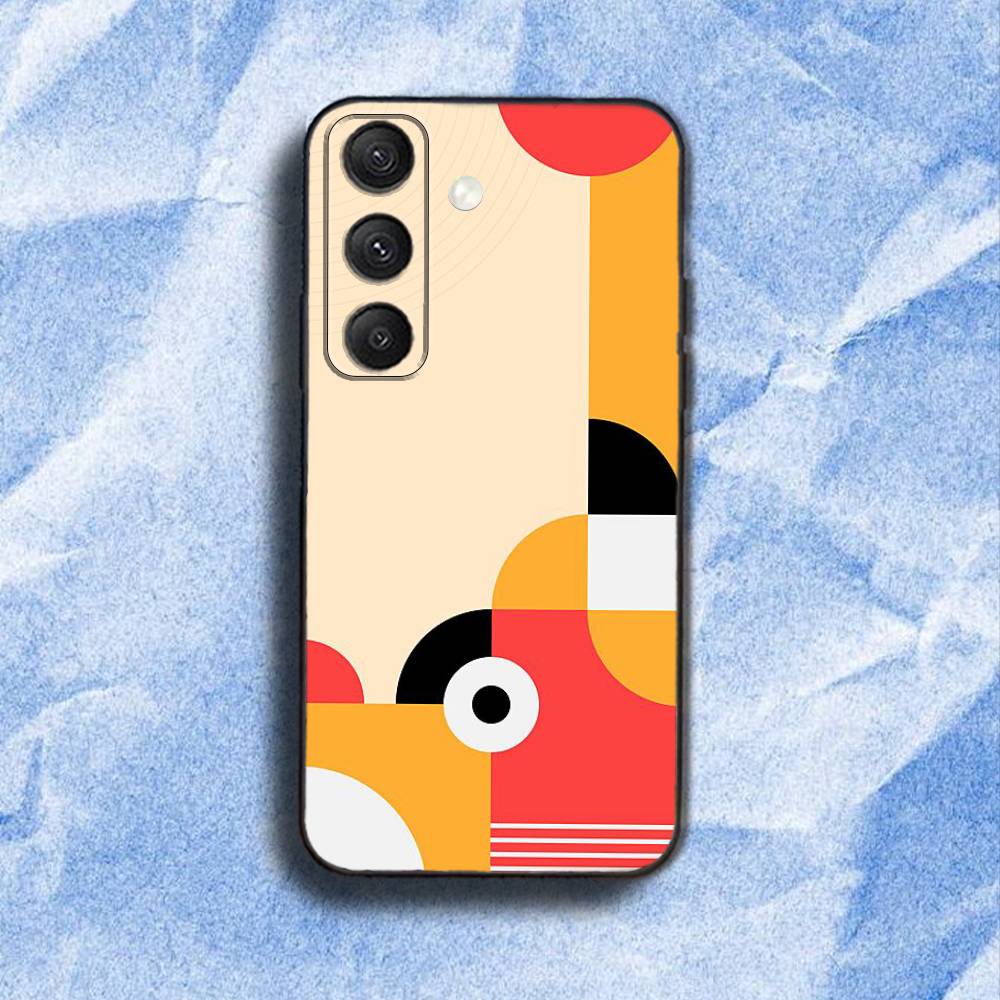 

G-Geometric B-Bauhaus art Phone Case For Samsung S 25,24,23,22,30,21,10,9,Ultra,Plus,Lite,FE,4,5G Black Soft Case SamsungS23 5G