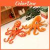 Plush Octopus Toy With Short Pile Fabric For Kids Childrens Marine Animal Decor