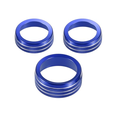 

A ABSOPRO Car Interior Air Conditioner A C Audio Volume Tuning Switch Knob Ring синий