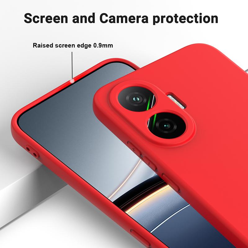 For Xiaomi Redmi Turbo 4 Pro Case Soft Premium Liquid Silicone Strap Cover with Flocking inside for Redmi Turbo4 Pro