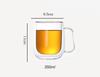 350ml Heat-Resistant Double Wall Glass Mug Beer Coffee Cup Set Espresso Glass Mugs Hot Milk Cup Glassware Tumbler Cups Drinkware