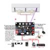 DC500uA DB Pegel VU-Meter Doppelkopf Verstärker Audio-Messgerät mit Hintergrundbeleuchtung Zubehör Audio-Leistungsverstärker Einfache Installation