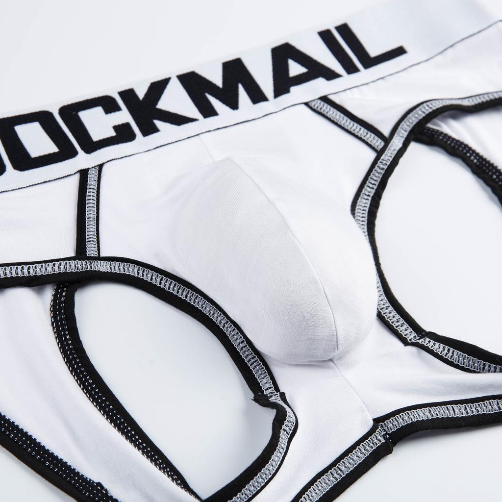 Briefs JOCKMAIL Modal Material Is Soft Breathable Hipless Low Waist Sports Daily Leisure Open Back Men's Underwear