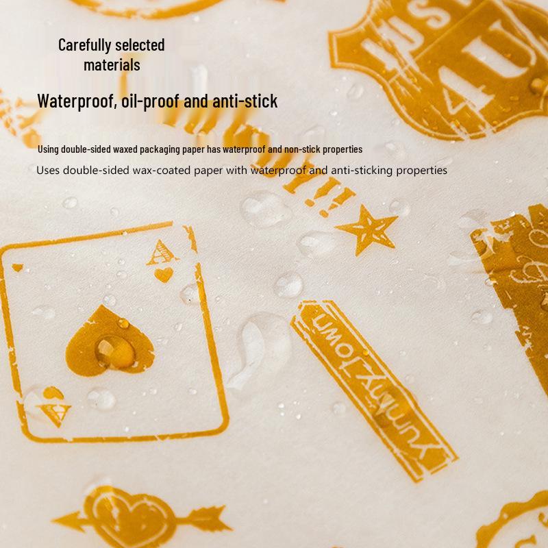 Silikonölbeständiges Burger- & Sandwich-Verpackungspapier für Lebensmittel und BBQ