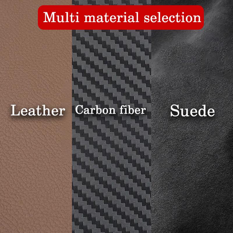 4PCS For BMW X1 X3 X5 X6 X7 F48 F39 G01 G02 G05 F16 Leather Carbon Fiber Sticker Door Anti Kick Cover Protection Mat