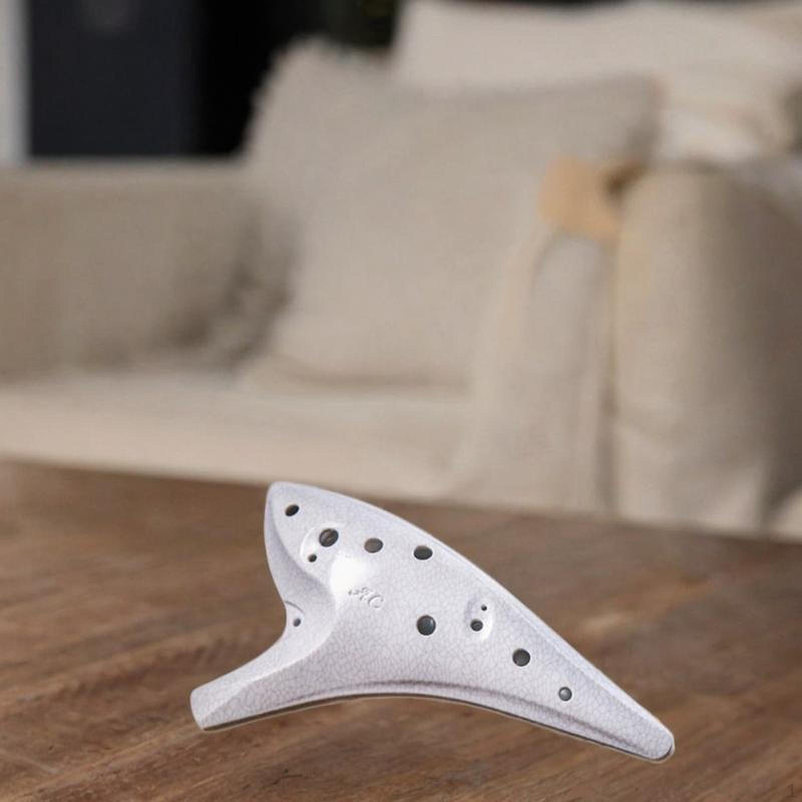 

Окарина с 12 отверстиями в подарок, профессиональные аксессуары, альтовый инструмент с сумкой для хранения для девочек, для начинающих белый