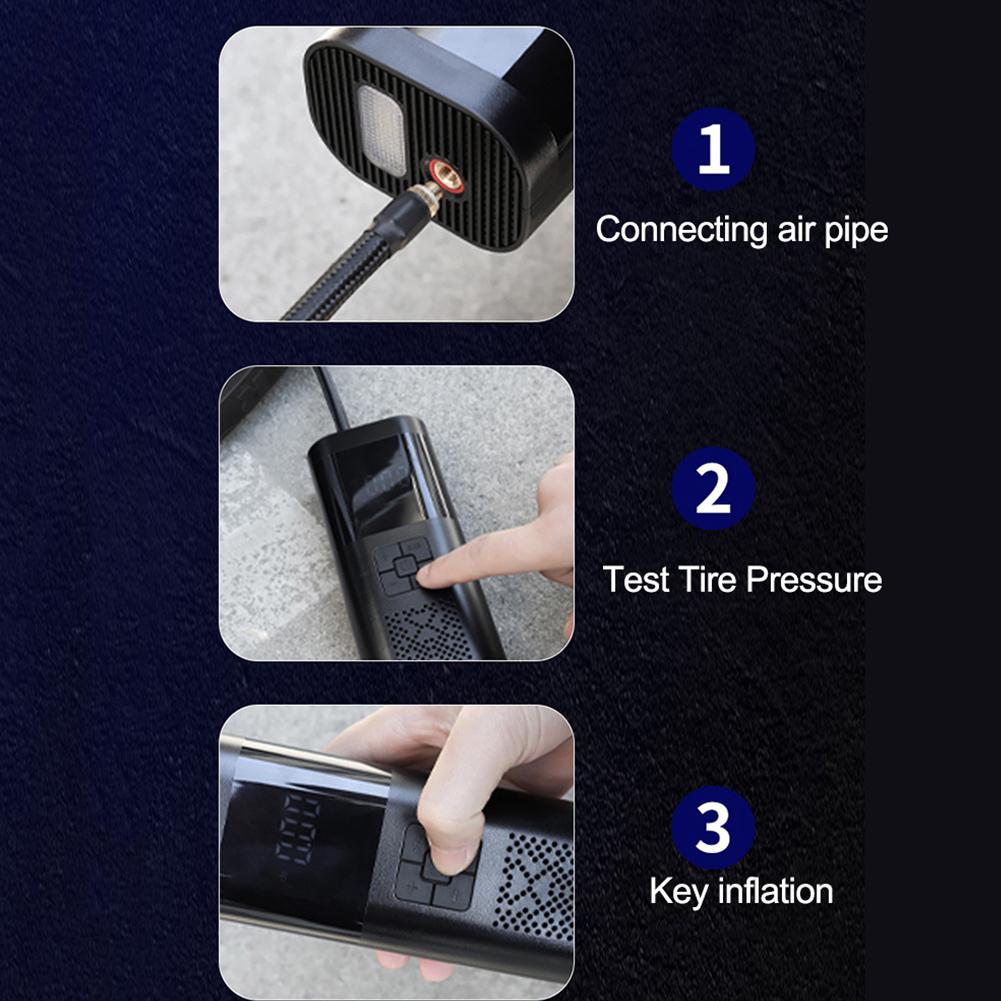 

Electric Auto Pump with Digital Display Portable Tire Inflator 150 PSI On-board Charging Pump 12V for Car Repair for Tire China Mainland