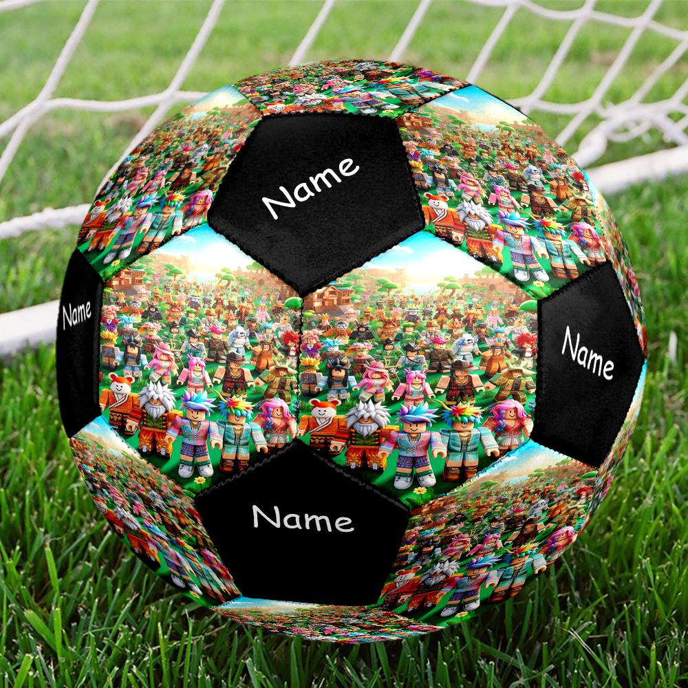 Custom Name Roblox Theme Size 5 Soccer Ball, Suitable for Both Indoor and Outdoor Matches, a Gift Suitable for Everyone.