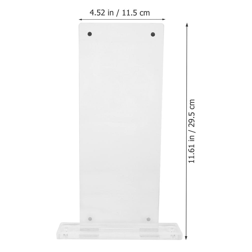 Versatile Acrylic Office Door Sign Wall Mountable Room Identifier for Classroom Factory School Clear Modern Style Decor