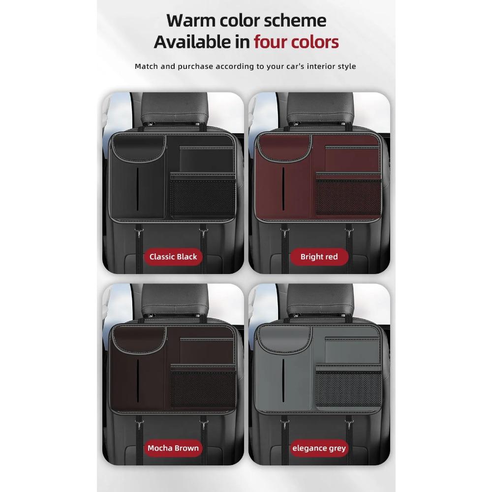 2025 New Car Seat Back Storage Organizer Bag Universal Multifunction Storage Box Stowing Tidying Pocket Auto Styling Nappa