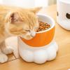 Slanted Mouth Ceramic Cat Bowl Large Capacity High Foot Bowl Drinking Bowl Water Bowl  Pet Feeding