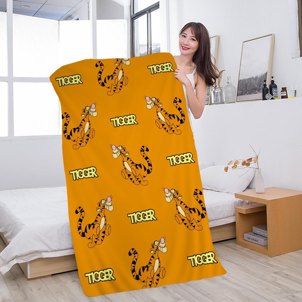 Tigger Anime Movie Beach Towels Shower Towel Sauna Travel Spa Microfiber Quick Dry Gym Accessories Cute Room Decor
