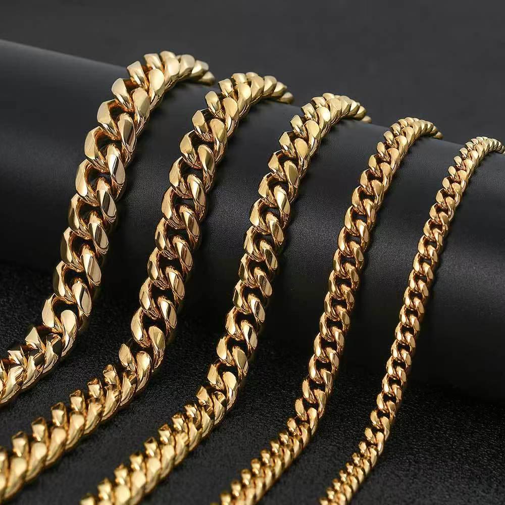 Trendy European & American Hip Hop Stainless Steel Men's Necklace - Unique Jewelry Chain with High-End Appeal