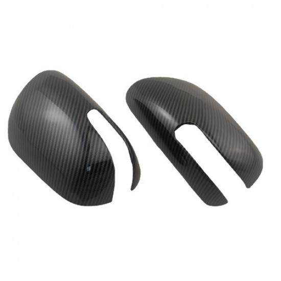 Carbon Fiber Rearview Mirror Side Lid Frame Cover Trim For 2011-2016 Scion tC