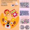 50/100pcs/bag 3D Colorful Activity Eyeballs Plastic Wiggling Moving Eyes
