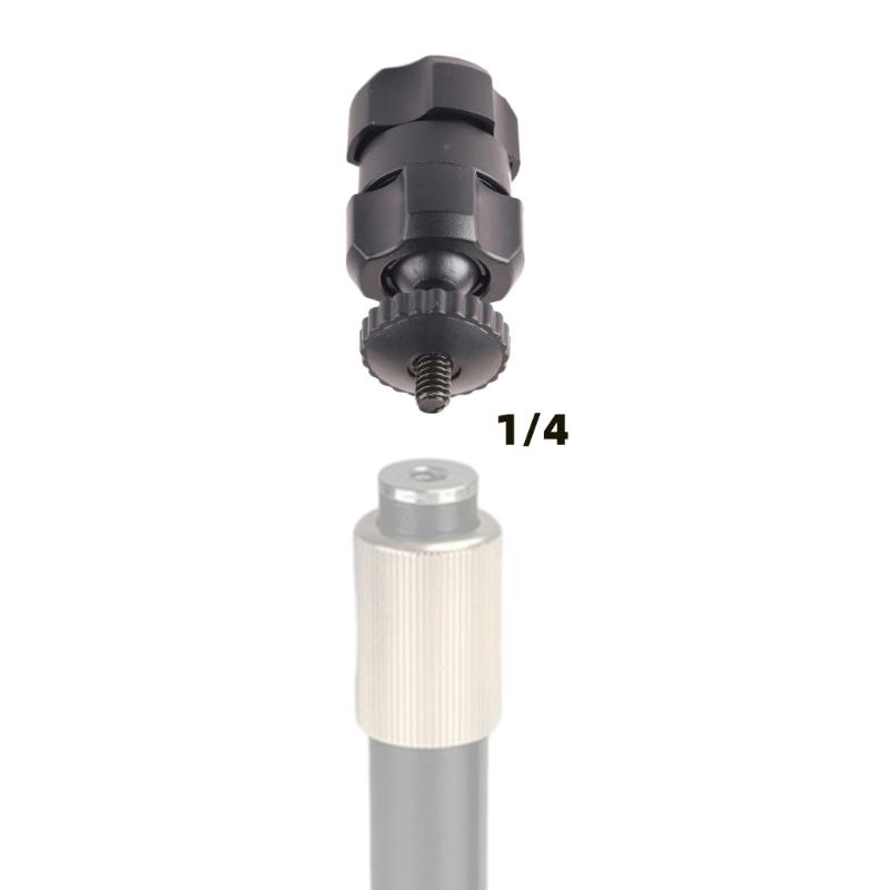 Universal 17mm Female Ball Head Converter 1/4-20 External Thread Suitable For Photography Equipment Mobile Device Mounts