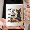 2 шт. 3А клас, БЕЗ ЖОДНИХ ФОКУСІВ, ЛИШЕ СОЛОДОЩІ, смішна чашка, чашка на Хелловін, чашка з чорним котом, керамічна кавова чашка 11 унцій, прикраса кімнати