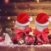 1~8PCS Hot Sale Mini Santa Claus Hat Christmas Xmas Holiday Lollipop Top Topper Cover For Festival Christmas Decoration For Home