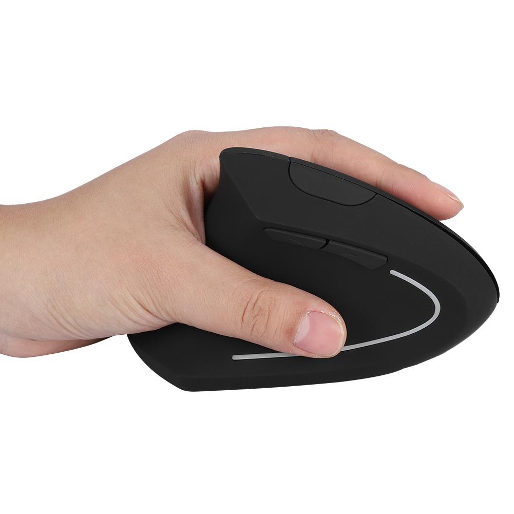 Linkshänder 2,4 GHz Wireless USB Ergonomische vertikale optische Maus für PC Computer Laptop