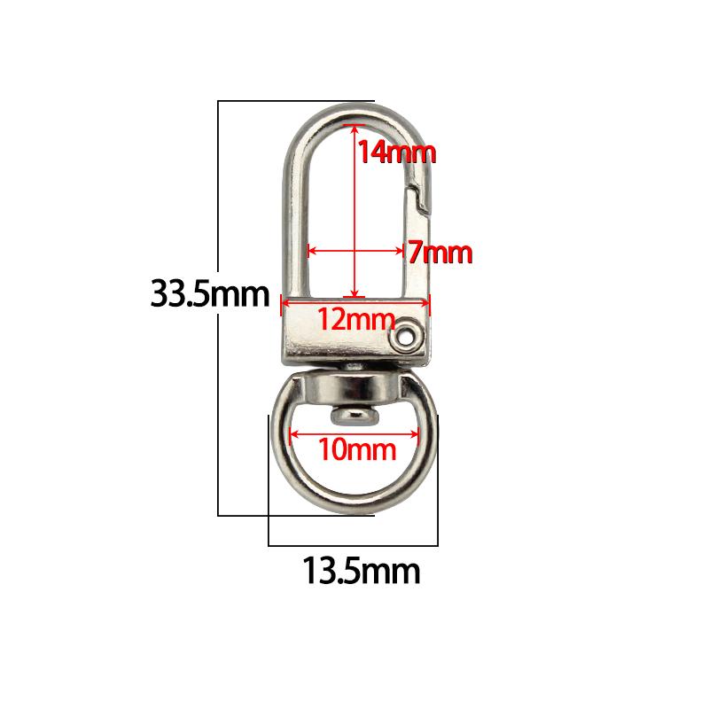 

210pcs 8mm Connector Clasp Buckle Slide Charms For Bracelet Keychain Women Jewelry Making DIY Accessories Phone Strip Children