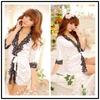 Silk Satin Nightdress For Women Night Robe Sexy Lingerie Soft Sleepwear Smooth Lace Robe Dress Nightgown Bathrobe Ladies Pajamas