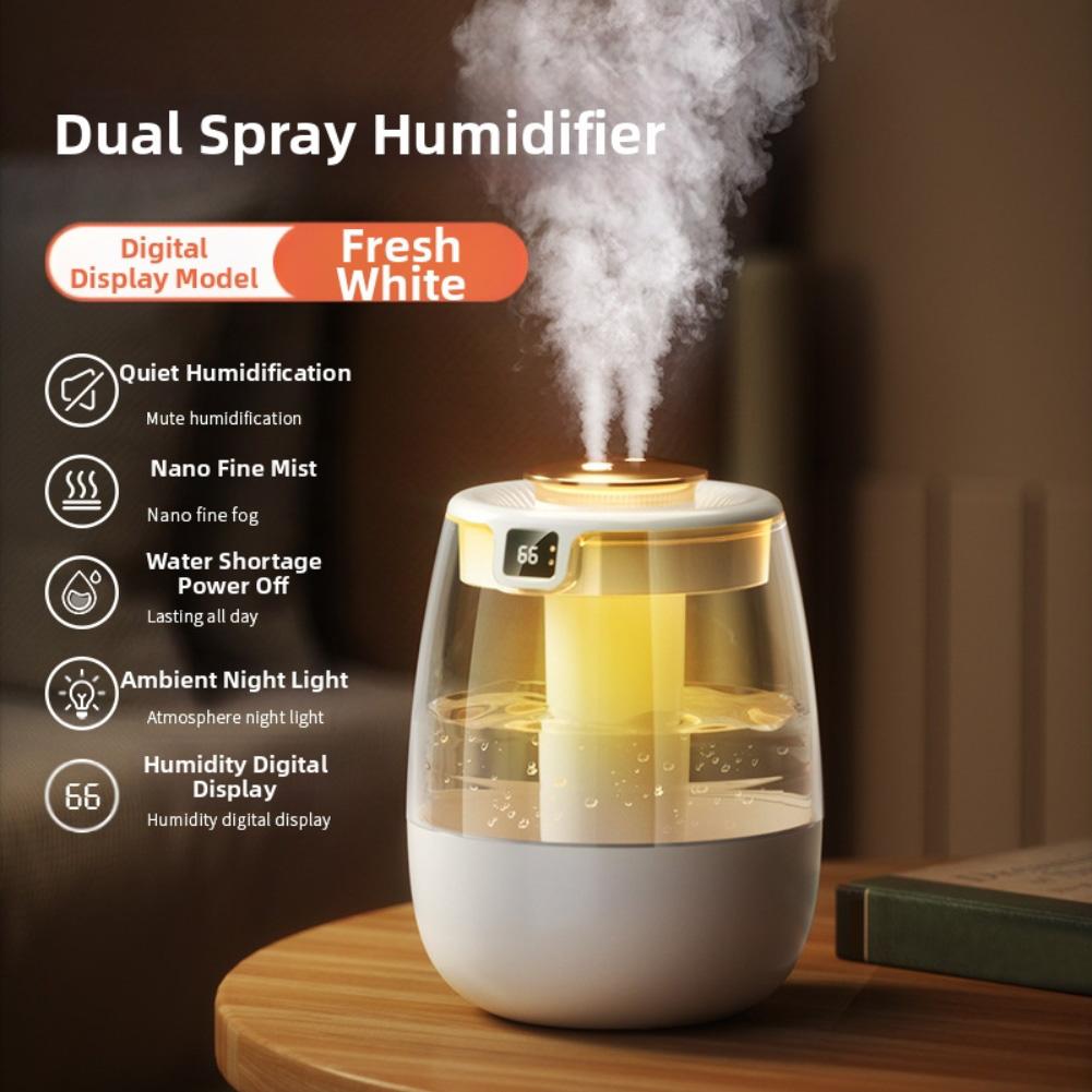 360 Coverage Desktop Humidifier 360 Mist Distribution Turbofan Air Circulation USB Desktop Humidifier Humidifier