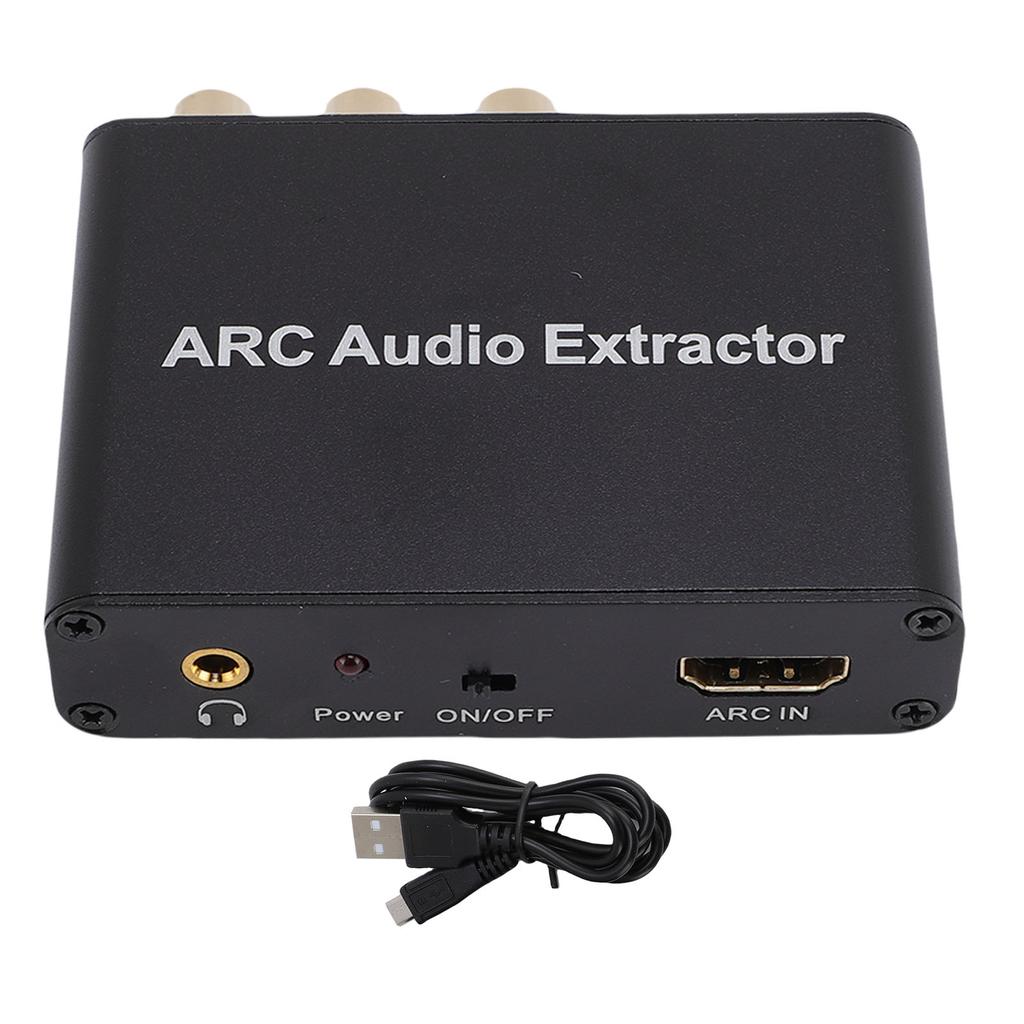 ARC Adapter Auto Signal Muting 192KHz HD Multimedia Interface Coaxial Optical Converter for TV Aluminum Alloy
