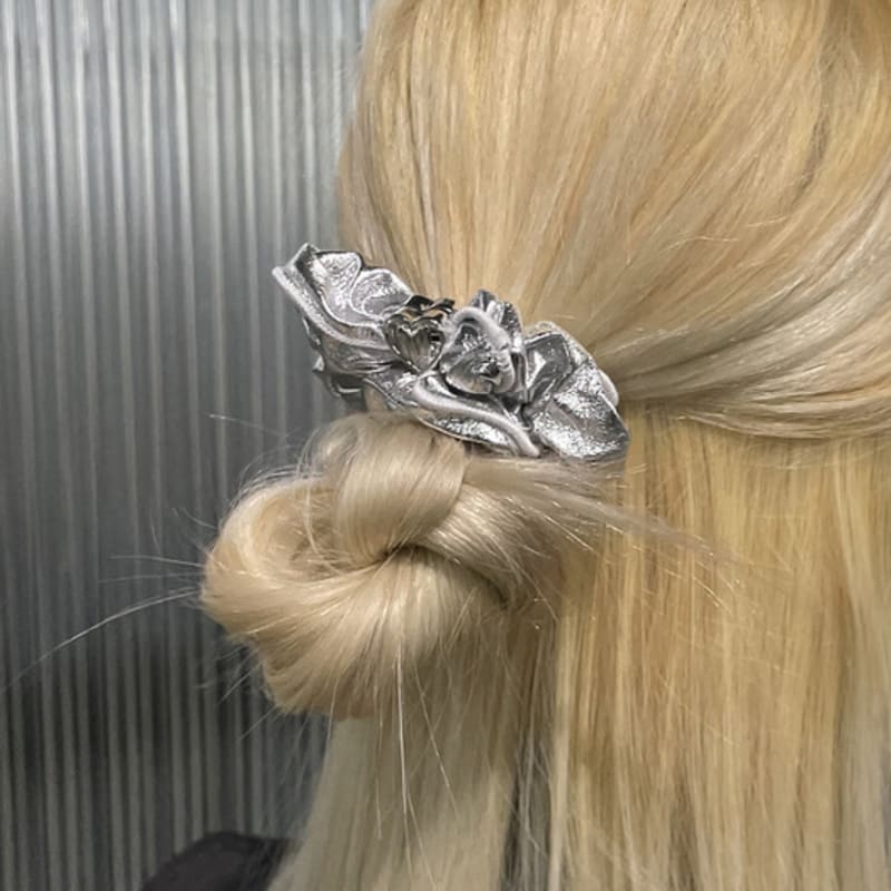 SENTIMENTS No.361 [silver] SCRUNCHY HAIR SHINE SILVER HEART
