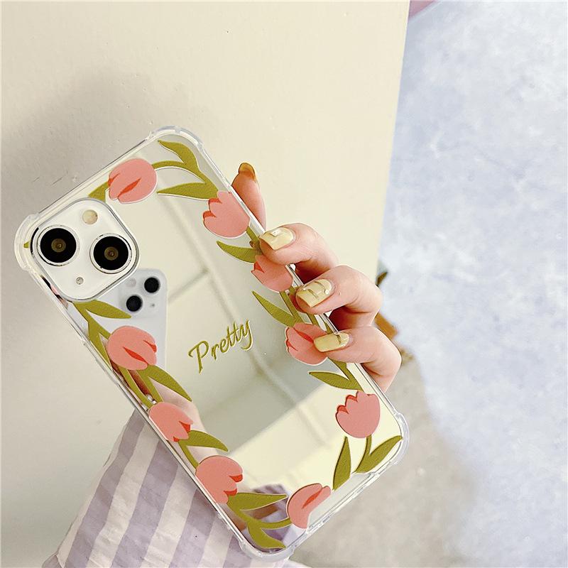 Zhitai Zrcadlové pouzdro pro iPhone 16 Promax, Kompatibilní s 14, Honor 90 a Huawei P60, Edice Japonsko a Jižní Korea