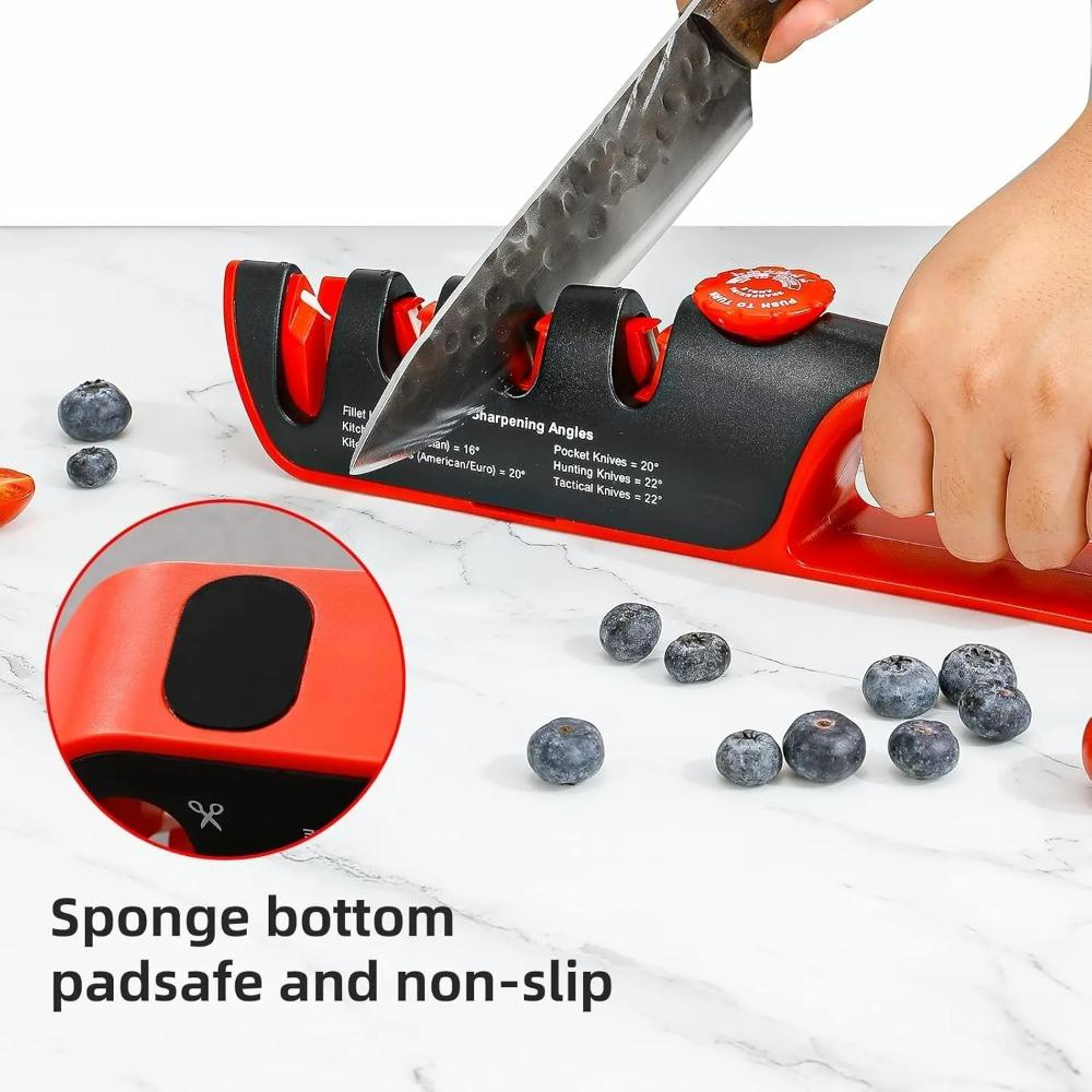 Messerschärfer mit einstellbarer Winkelführung Schärfsteine für alle Messer einschließlich Präzisionsküchenmesser Professionelle Köche