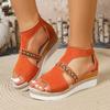 Plus Size Shoes for Women 36-43 Summer Fashion 2026 Platform Wedges Peep Toe Non-slip Sandals Casual Women Footwear
