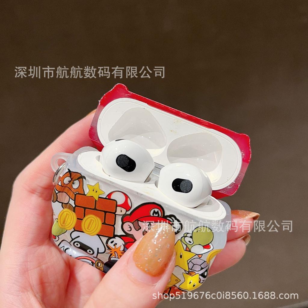 Cartoon Mario AirPods 1 protective case AirPods pro1 Apple earphone case 1 generation 1 generation 1 generation