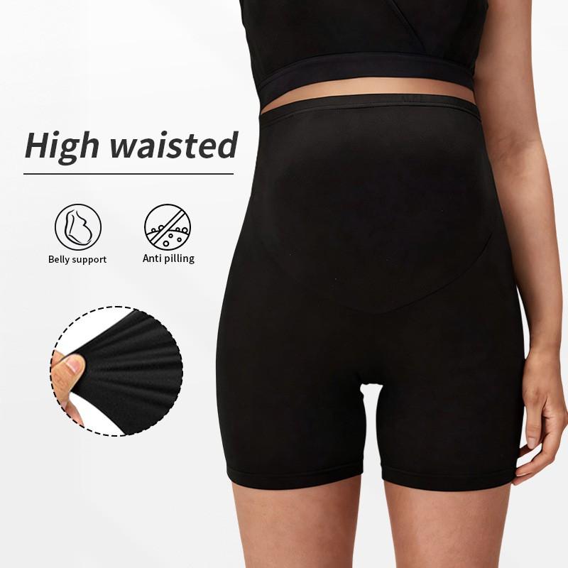 Maternity Yoga Shorts Women High Waist Stretchy Slim Fit Pregnancy Support 5/8 Length Casual Workout Pants